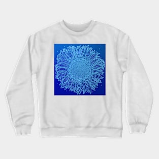 Royal Blue Sunflower Crewneck Sweatshirt